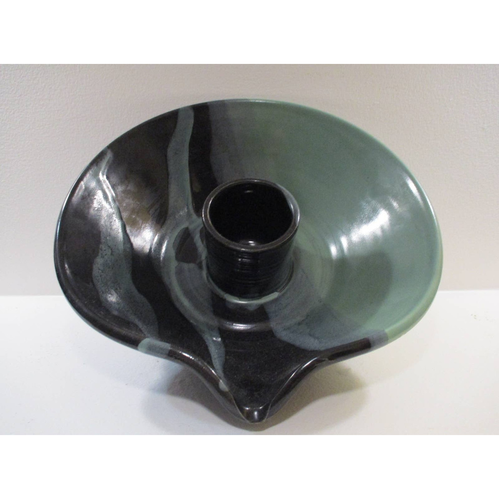 Chicken Roaster, R Rowland Signed Studio Pottery Hand Thrown Porcelain Clay